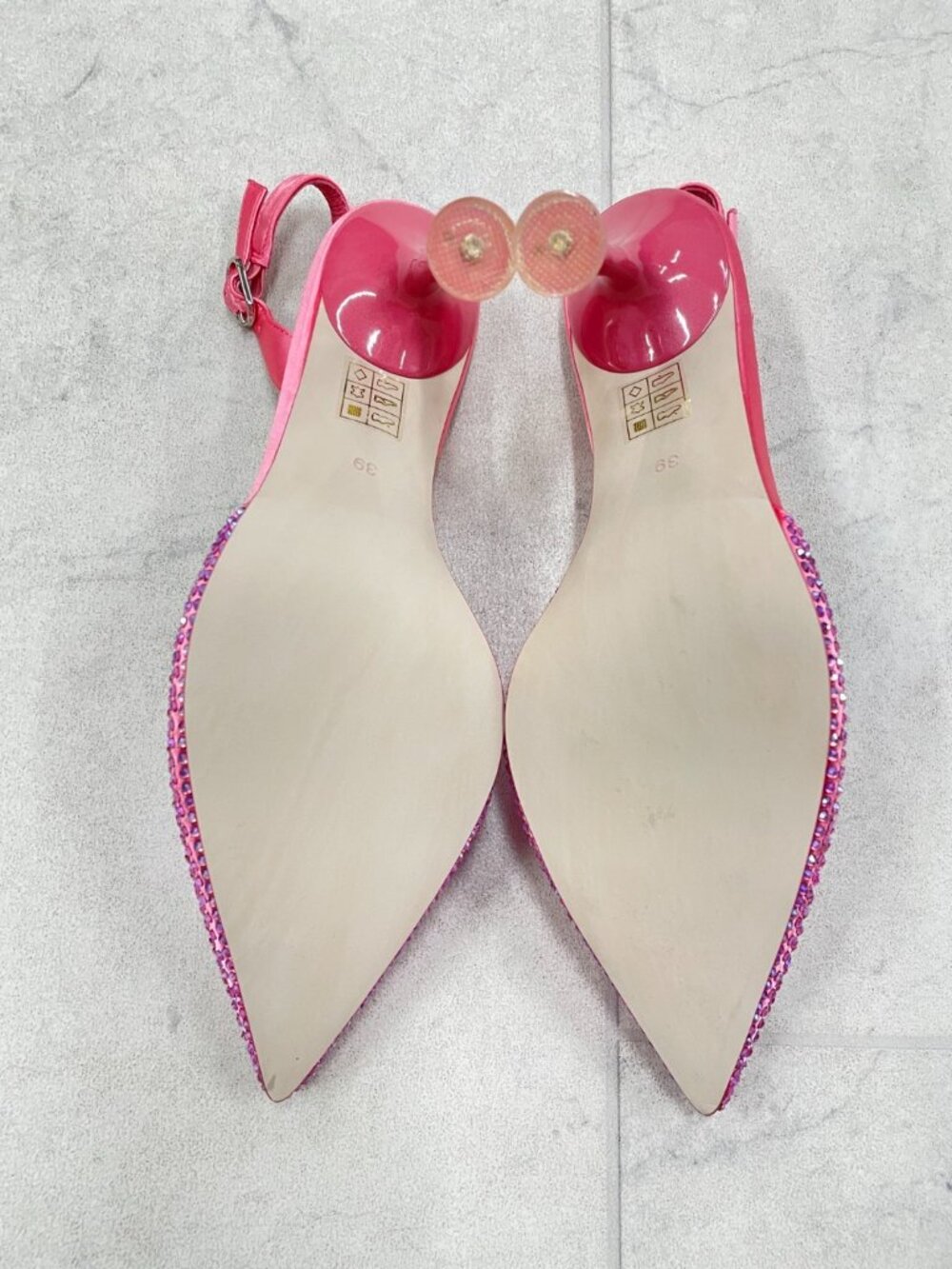 Jeffrey Campbell Zivote Slingback Women's Pump In Pink Combo - Picture 7 of 7